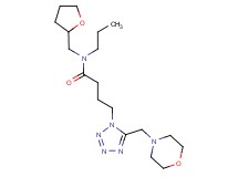 4-[5-(4-morpholinylmethyl)-1H-tetrazol-1-yl]-N-propyl-N-(tetrahydro-2-furanylmethyl)butanamide