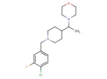 4-{1-[1-(4-chloro-3-fluorobenzyl)-4-piperidinyl]ethyl}morpholine
