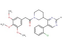 5-(2-chlorophenyl)-4-{1-[(3,4,5-trimethoxyphenyl)acetyl]-3-piperidinyl}pyrimidine