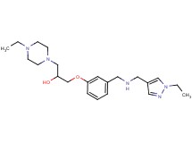 1-(4-ethyl-1-piperazinyl)-3-[3-({[(1-ethyl-1H-pyrazol-4-yl)methyl]amino}methyl)phenoxy]-2-propanol