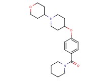 4-[4-(1-piperidinylcarbonyl)phenoxy]-1-(tetrahydro-2H-pyran-4-yl)piperidine
