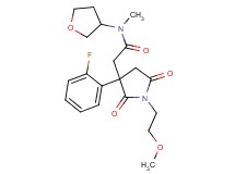2-[3-(2-fluorophenyl)-1-(2-methoxyethyl)-2,5-dioxo-3-pyrrolidinyl]-N-methyl-N-(tetrahydro-3-furanyl)acetamide