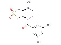 (4aS*,7aR*)-1-(3,5-dimethylbenzoyl)-4-methyloctahydrothieno[3,4-b]pyrazine 6,6-dioxide
