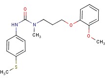N-[3-(2-methoxyphenoxy)propyl]-N-methyl-N'-[4-(methylthio)phenyl]urea