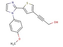 3-{5-[1-(4-methoxyphenyl)-1H-imidazol-2-yl]-3-thienyl}prop-2-yn-1-ol