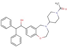 1-[4-(1-acetyl-4-piperidinyl)-2,3,4,5-tetrahydro-1,4-benzoxazepin-7-yl]-2,2-diphenylethanol