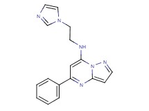 N-[2-(1H-imidazol-1-yl)ethyl]-5-phenylpyrazolo[1,5-a]pyrimidin-7-amine