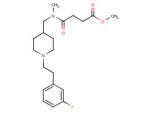 methyl 4-[({1-[2-(3-fluorophenyl)ethyl]-4-piperidinyl}methyl)(methyl)amino]-4-oxobutanoate