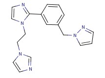 1-(3-{1-[2-(1H-imidazol-1-yl)ethyl]-1H-imidazol-2-yl}benzyl)-1H-pyrazole