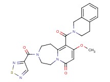 10-(3,4-dihydro-2(1H)-isoquinolinylcarbonyl)-9-methoxy-3-(1,2,5-thiadiazol-3-ylcarbonyl)-2,3,4,5-tetrahydropyrido[1,2-d][1,4]diazepin-7(1H)-one