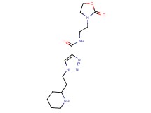 N-[2-(2-oxo-1,3-oxazolidin-3-yl)ethyl]-1-(2-piperidin-2-ylethyl)-1H-1,2,3-triazole-4-carboxamide