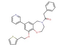4-(phenylacetyl)-7-(3-pyridinyl)-9-[2-(2-thienyl)ethoxy]-2,3,4,5-tetrahydro-1,4-benzoxazepine