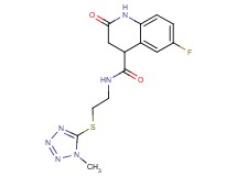 6-fluoro-N-{2-[(1-methyl-1H-tetrazol-5-yl)thio]ethyl}-2-oxo-1,2,3,4-tetrahydro-4-quinolinecarboxamide