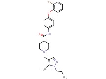 N-[4-(2-fluorophenoxy)phenyl]-1-[(5-methyl-1-propyl-1H-pyrazol-4-yl)methyl]-4-piperidinecarboxamide