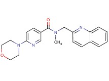 N-methyl-6-(4-morpholinyl)-N-(2-quinolinylmethyl)nicotinamide