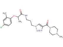 2-(4-chloro-2-methylphenoxy)-N-(3-{4-[(4-methyl-1-piperazinyl)carbonyl]-1H-1,2,3-triazol-1-yl}propyl)propanamide