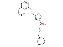 N-[2-(1-cyclohexen-1-yl)ethyl]-5-[(8-quinolinyloxy)methyl]-3-isoxazolecarboxamide