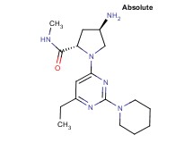 (4R)-4-amino-1-(6-ethyl-2-piperidin-1-ylpyrimidin-4-yl)-N-methyl-L-prolinamide