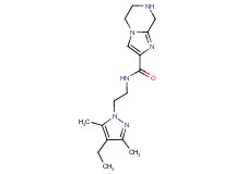 N-[2-(4-ethyl-3,5-dimethyl-1H-pyrazol-1-yl)ethyl]-5,6,7,8-tetrahydroimidazo[1,2-a]pyrazine-2-carboxamide