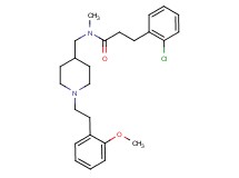 3-(2-chlorophenyl)-N-({1-[2-(2-methoxyphenyl)ethyl]-4-piperidinyl}methyl)-N-methylpropanamide