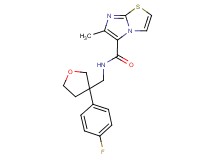 N-{[3-(4-fluorophenyl)tetrahydrofuran-3-yl]methyl}-6-methylimidazo[2,1-b][1,3]thiazole-5-carboxamide