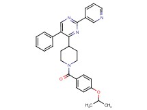 4-[1-(4-isopropoxybenzoyl)-4-piperidinyl]-5-phenyl-2-(3-pyridinyl)pyrimidine