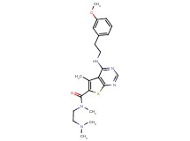 N-[2-(dimethylamino)ethyl]-4-{[2-(3-methoxyphenyl)ethyl]amino}-N,5-dimethylthieno[2,3-d]pyrimidine-6-carboxamide