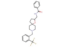N-({8-[2-(trifluoromethyl)benzyl]-1-oxa-8-azaspiro[4.5]dec-2-yl}methyl)benzamide