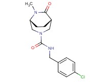 (1S*,5R*)-N-(4-chlorobenzyl)-6-methyl-7-oxo-3,6-diazabicyclo[3.2.2]nonane-3-carboxamide