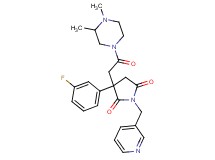 3-[2-(3,4-dimethyl-1-piperazinyl)-2-oxoethyl]-3-(3-fluorophenyl)-1-(3-pyridinylmethyl)-2,5-pyrrolidinedione