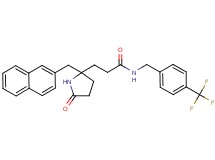 3-[2-(2-naphthylmethyl)-5-oxo-2-pyrrolidinyl]-N-[4-(trifluoromethyl)benzyl]propanamide