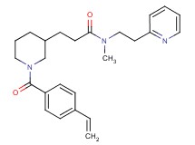N-methyl-N-[2-(2-pyridinyl)ethyl]-3-[1-(4-vinylbenzoyl)-3-piperidinyl]propanamide