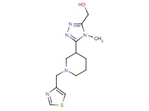 {4-methyl-5-[1-(1,3-thiazol-4-ylmethyl)piperidin-3-yl]-4H-1,2,4-triazol-3-yl}methanol