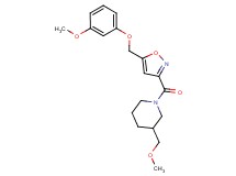 3-(methoxymethyl)-1-({5-[(3-methoxyphenoxy)methyl]-3-isoxazolyl}carbonyl)piperidine