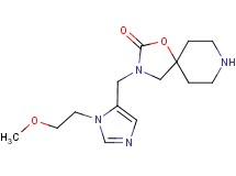 3-{[1-(2-methoxyethyl)-1H-imidazol-5-yl]methyl}-1-oxa-3,8-diazaspiro[4.5]decan-2-one dihydrochloride