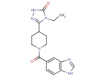 5-[1-(1H-benzimidazol-5-ylcarbonyl)piperidin-4-yl]-4-ethyl-2,4-dihydro-3H-1,2,4-triazol-3-one