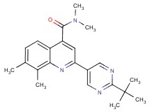 2-(2-tert-butylpyrimidin-5-yl)-N,N,7,8-tetramethylquinoline-4-carboxamide