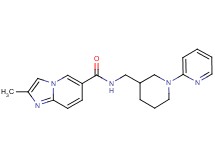 2-methyl-N-[(1-pyridin-2-ylpiperidin-3-yl)methyl]imidazo[1,2-a]pyridine-6-carboxamide