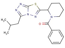 6-(1-benzoylpiperidin-2-yl)-3-isobutyl[1,2,4]triazolo[3,4-b][1,3,4]thiadiazole