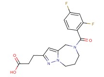 3-[5-(2,4-difluorobenzoyl)-5,6,7,8-tetrahydro-4H-pyrazolo[1,5-a][1,4]diazepin-2-yl]propanoic acid