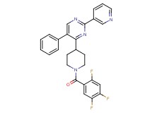 5-phenyl-2-(3-pyridinyl)-4-[1-(2,4,5-trifluorobenzoyl)-4-piperidinyl]pyrimidine