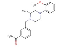 1-(3-{[4-(2-methoxyphenyl)-2-methyl-1-piperazinyl]methyl}phenyl)ethanone