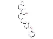 (3R*,4R*)-4-(4-methyl-1-piperazinyl)-1-[4-(2-pyrimidinyloxy)benzyl]-3-piperidinol