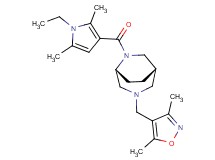 (1S*,5R*)-3-[(3,5-dimethylisoxazol-4-yl)methyl]-6-[(1-ethyl-2,5-dimethyl-1H-pyrrol-3-yl)carbonyl]-3,6-diazabicyclo[3.2.2]nonane