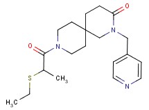 9-[2-(ethylthio)propanoyl]-2-(pyridin-4-ylmethyl)-2,9-diazaspiro[5.5]undecan-3-one
