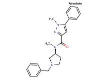 N-[(3S)-1-benzylpyrrolidin-3-yl]-N,1-dimethyl-5-phenyl-1H-pyrazole-3-carboxamide