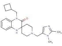 4'-(cyclobutylmethyl)-1-[(1,2-dimethyl-1H-imidazol-5-yl)methyl]-1',4'-dihydro-3'H-spiro[piperidine-4,2'-quinoxalin]-3'-one