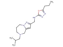 N-[(5-isobutyl-5,6,7,8-tetrahydro-4H-pyrazolo[1,5-a][1,4]diazepin-2-yl)methyl]-5-propyl-1,3,4-oxadiazol-2-amine