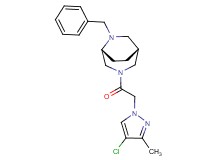 (1R*,5R*)-6-benzyl-3-[(4-chloro-3-methyl-1H-pyrazol-1-yl)acetyl]-3,6-diazabicyclo[3.2.2]nonane