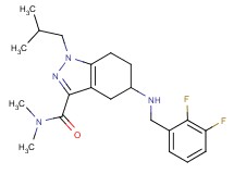 5-[(2,3-difluorobenzyl)amino]-1-isobutyl-N,N-dimethyl-4,5,6,7-tetrahydro-1H-indazole-3-carboxamide